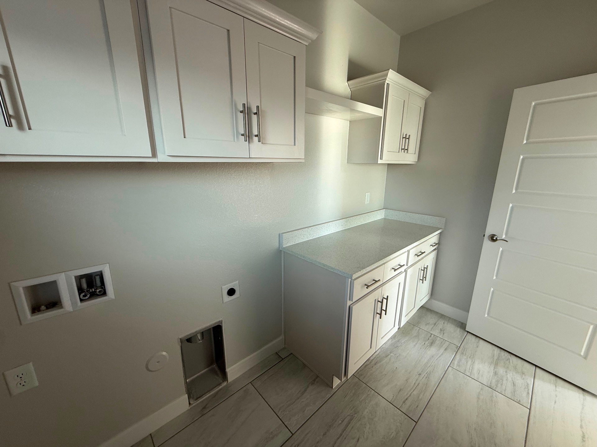White farmhouse-style kitchen